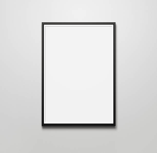 moldura de quadro em branco - imagem em preto e - fotografias e filmes do acervo