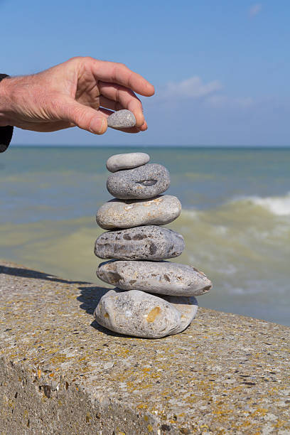 istock Zen stones near the sea 522962745