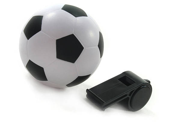 istock Football with black whistle 522963187
