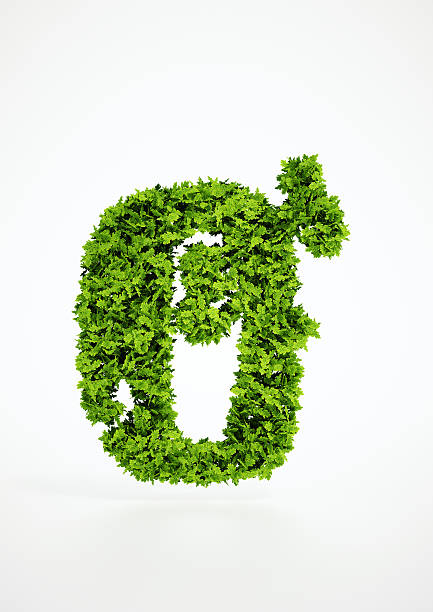 istock Ecology letter O symbol with white background 522963617