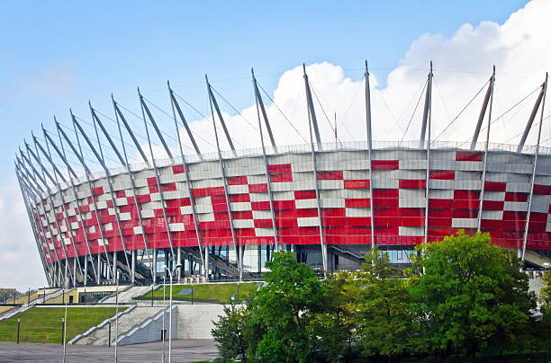 national stadium-warsaw - the football association stock-fotos und bilder