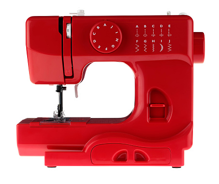 Rojo máquina de coser photo