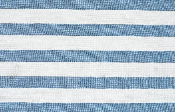 striped linen background, blue and white colors