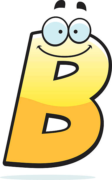 Cartoon Letter B Stock Illustration - Download Image Now - Letter B, Cartoon,  Smiling - iStock