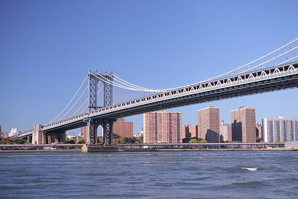 ブルックリン橋 - street usa bridge new york city ストックフォトと画像