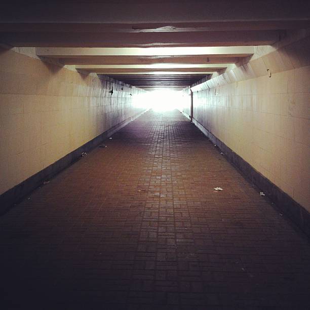 istock Light at the end of the tunnel. 523002115