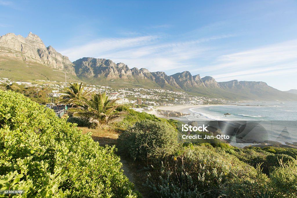 Camps Bay in der Nähe von Cape Town - Lizenzfrei Afrika Stock-Foto