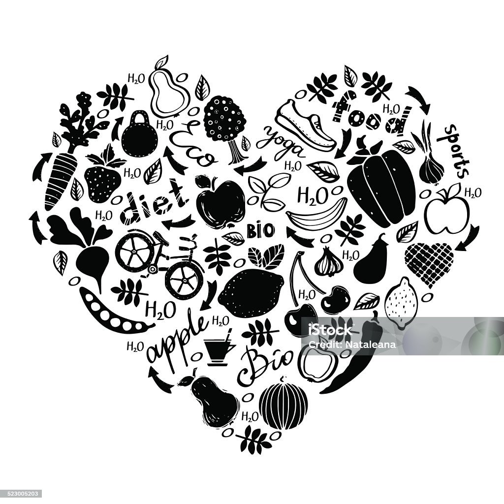 Ilustración de Iconos De Estilo De Vida Saludable Con Un Diseño En Blanco Y Negro y más Vectores Libres de Derechos de Blanco y negro - iStock Ilustración de Iconos De Estilo De Vida Saludable Con Un Diseño En Blanco Y Negro y más Vectores Libres de Derechos de Blanco y negro - iStock