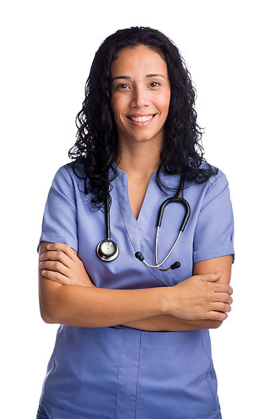 istock Smiling female nurse 523005739