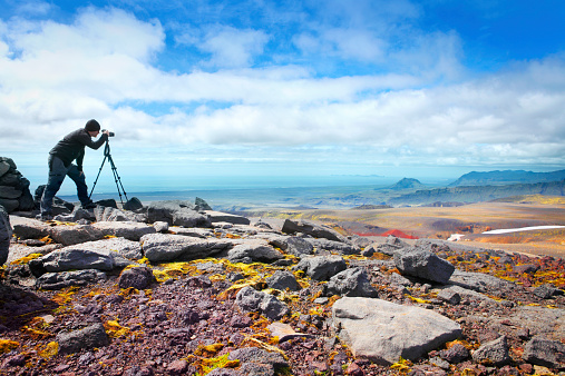 Landscape photographer at Iceland