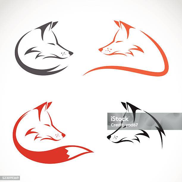 Vector Image Of An Fox Design Stock Illustration - Download Image Now - Animal, Animal Wildlife, Backgrounds