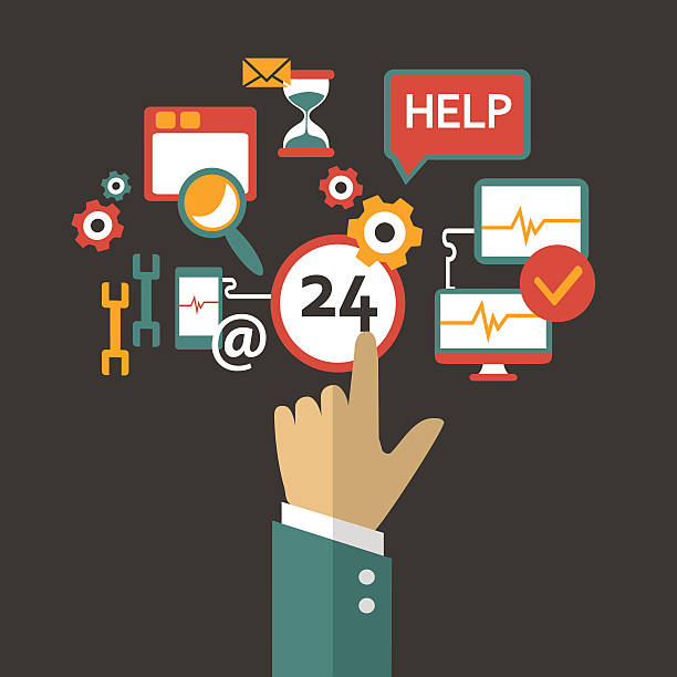 no more homework clipart Flat design. Business concept with hand. Administrative assistance infographic Business icons and elements with hand no more homework stock illustrations