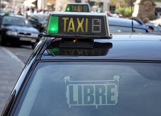 istock Taxi Sign in Barcelona 523021371