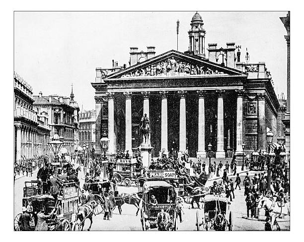 istock Antique photograph of Royal Exchange (London, England), 19th century 523029760