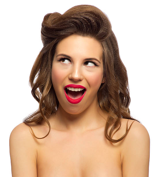 istock Young beautiful pinup girl 523030662