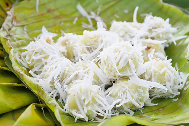 istock coconut rice ball dumpling in natural banana leaf container 523031424