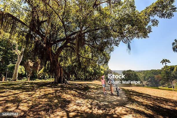 Mother And Daughter Walking In Quinta Da Boa Vista Park Stock Photo - Download Image Now