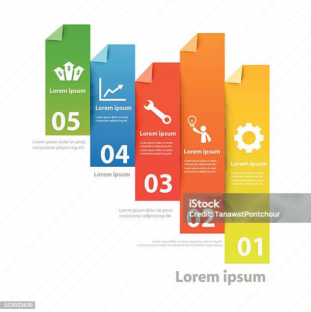 Workflowy Color Header Colorful Vector Design For Workflow Layout Stock Illustration ...