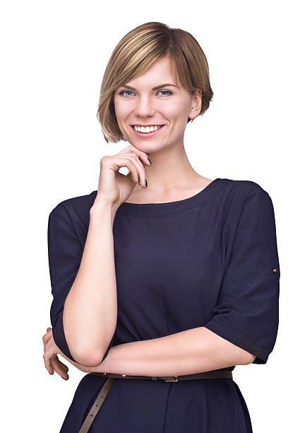 istock Woman in blue dress 523032784