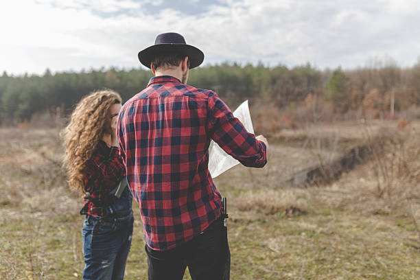 istock Couple goes hiking, forest, recreation, love, active lifestyle 523033874