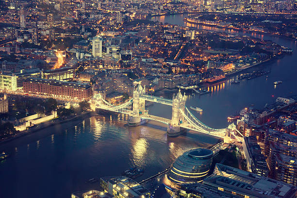 istock London at night with urban architectures and Tower Bridge 523033931