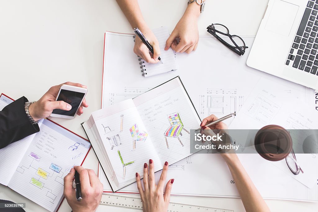Business People Meeting Design Ideas Concept Design Professional Stock Photo