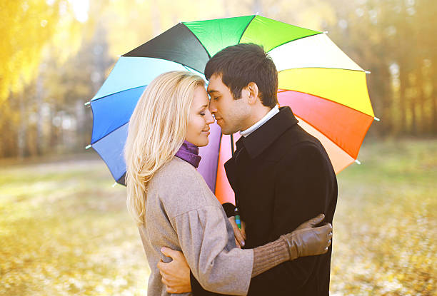 istock Autumn, love, relationships and people concept - sensual young c 523035571