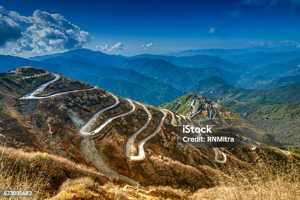 Curvy Roads Silk Trading Route Between China And India Stock Photo - Download Image Now