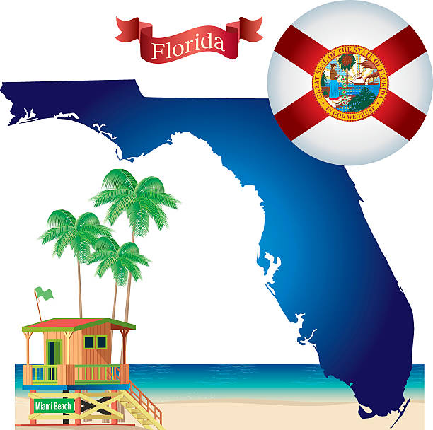 Florida Florida clearwater florida stock illustrations