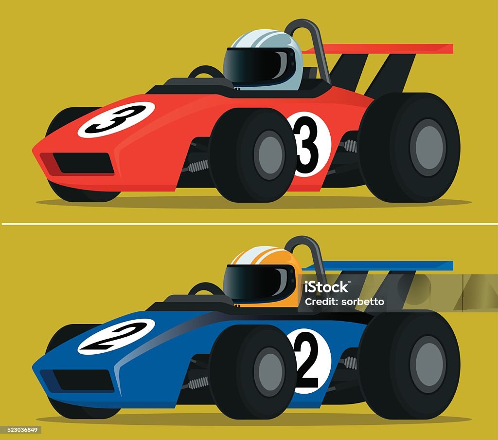 2 Cars Street Racing Vector Race Car Stock Illustration - Download Image Now - Racecar, Motorsport ...