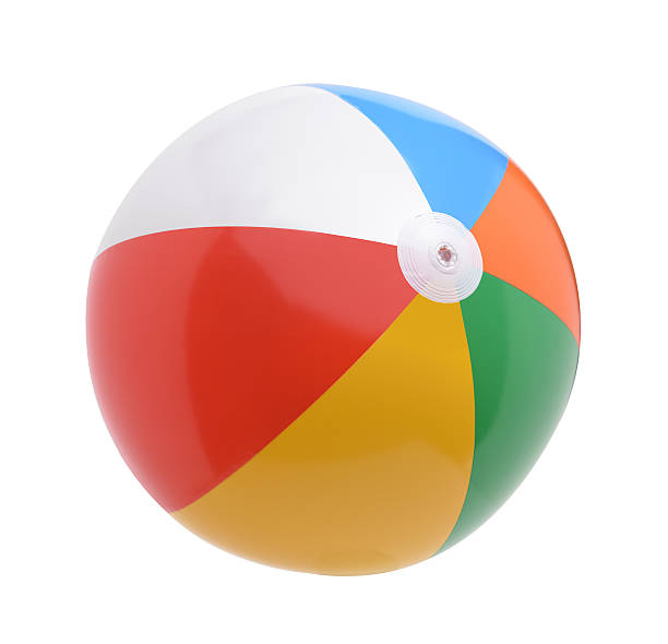 Beach ball Beach ball isolated on a white background beach ball stock pictures, royalty-free photos & images