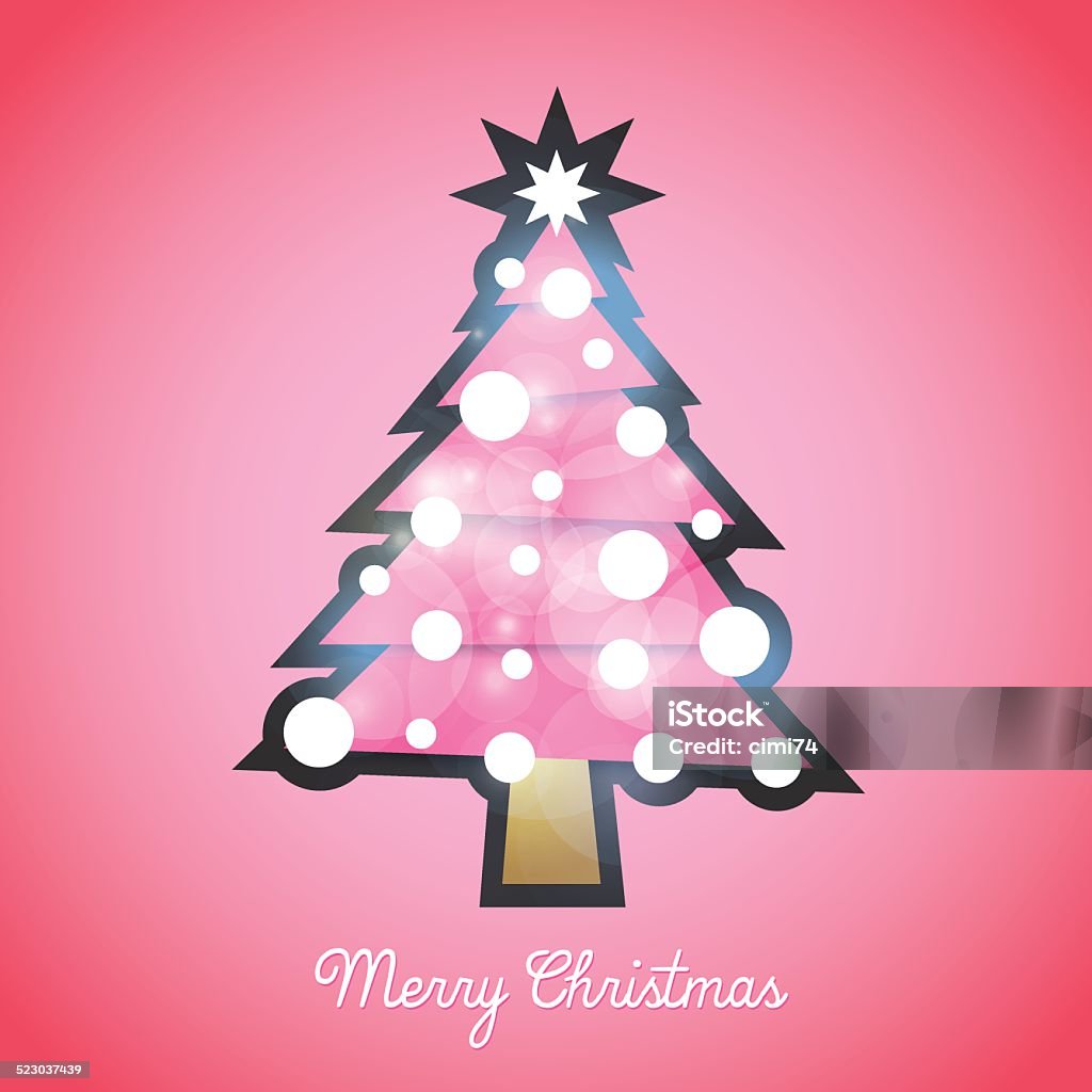 Pink Hello Tree Hello Kitty Christmas Tree Pink Tree Vector Stock Illustration ...