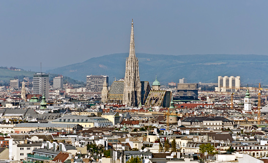 View across the city of Vienna