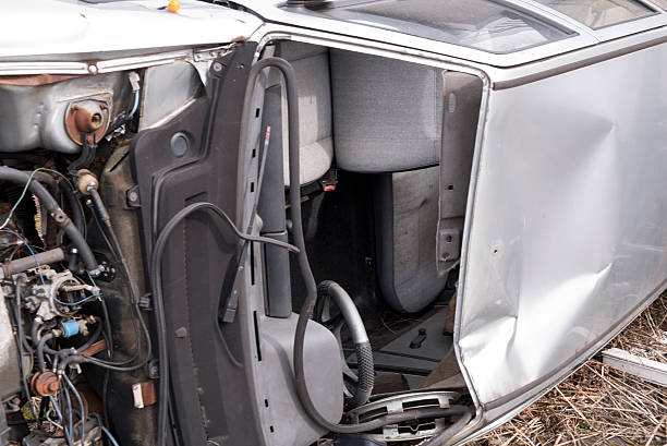 istock car wrecked in an accident 523041042