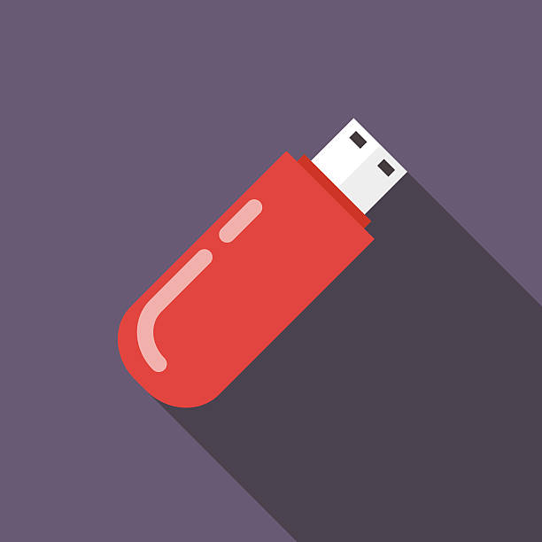 flash-datei-icon - usb flash drive usb cable flash memories stock-grafiken, -clipart, -cartoons und -symbole