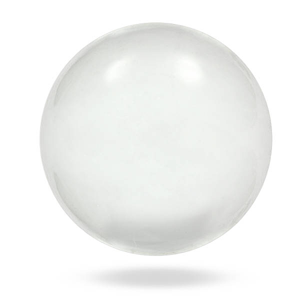 istock Sphere glass ball, isolated on white background, with clipping p 523042252