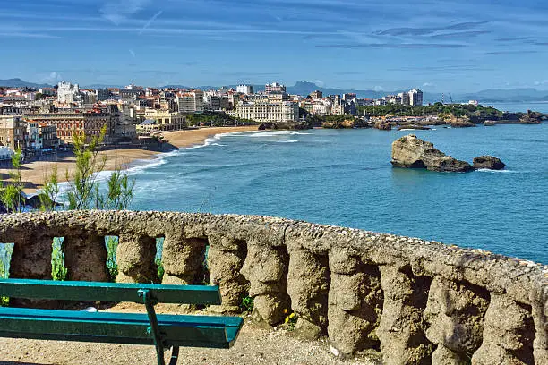 Photo of French town Biarritz in Basque-Country: View onto the Grande Plage