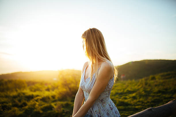 istock Sensual young woman in mountains 523044608