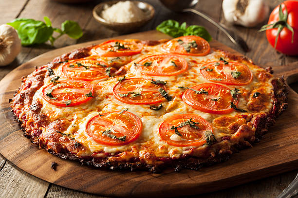 istock Homemade Vegan Cauliflower Crust Pizza 523044722