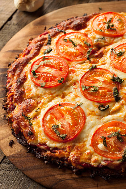 istock Homemade Vegan Cauliflower Crust Pizza 523044756