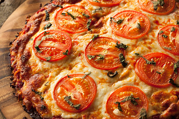 istock Homemade Vegan Cauliflower Crust Pizza 523044824