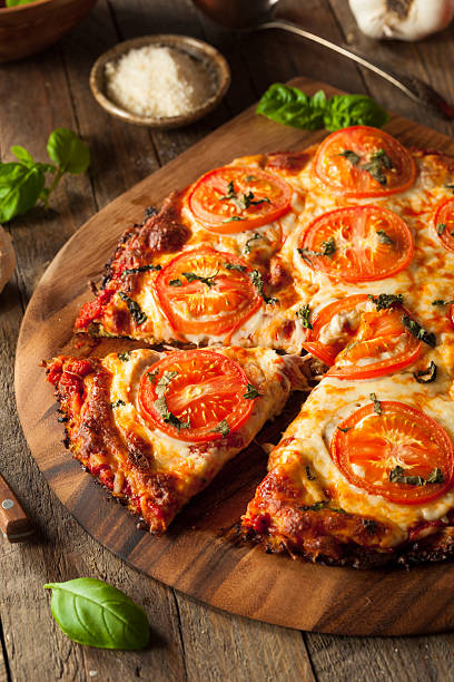 istock Homemade Vegan Cauliflower Crust Pizza 523044860