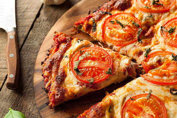 istock Homemade Vegan Cauliflower Crust Pizza 523044986