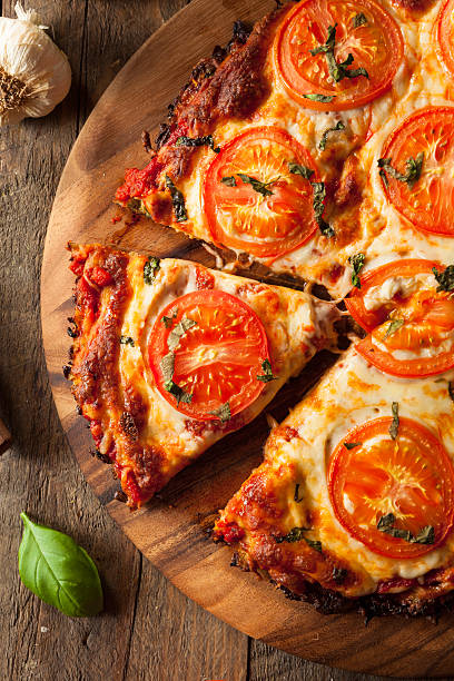 istock Homemade Vegan Cauliflower Crust Pizza 523045046
