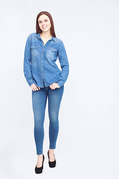 istock Woman in jeans 523046316