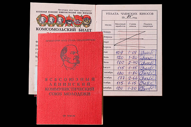 istock Komsomol membership card 523051098
