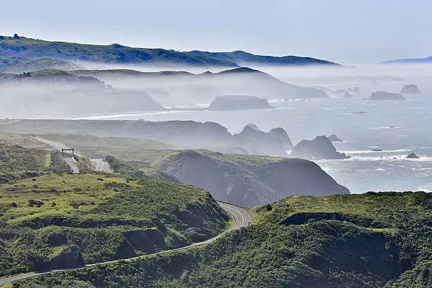 Photo of Foggy morning at Bodega Bay, Sonoma County, California's Pacific Coast