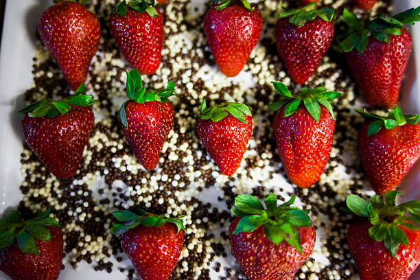 strawberries with chocolate chip
