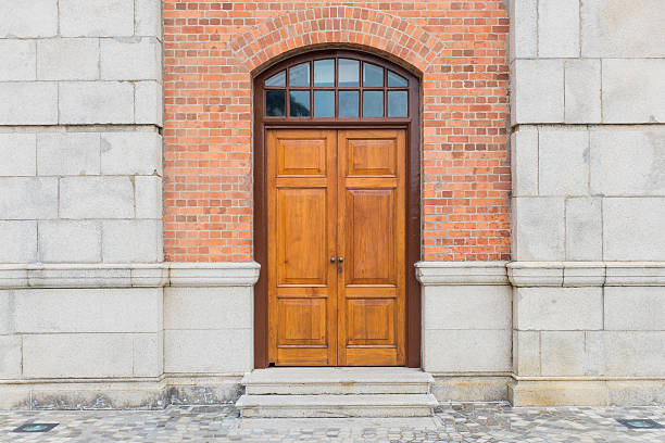 istock Wooden door of a tower 523088067