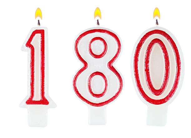 istock candles number one hundred eighty isolated on white background 523088951